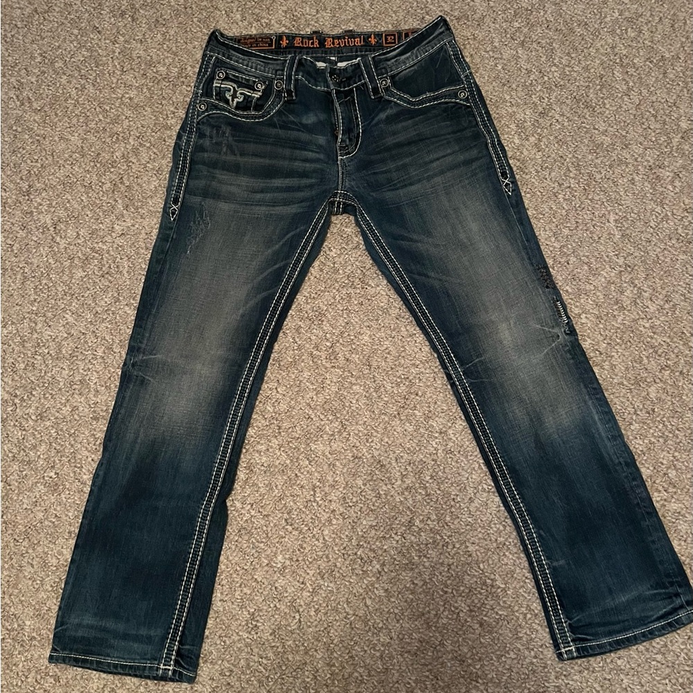 Mens Rock Revival Jeans